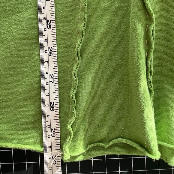 ALABAMA CHANIN Sleeveless Green Tunic 100% Cotton Size Small - Picture 3 of 7